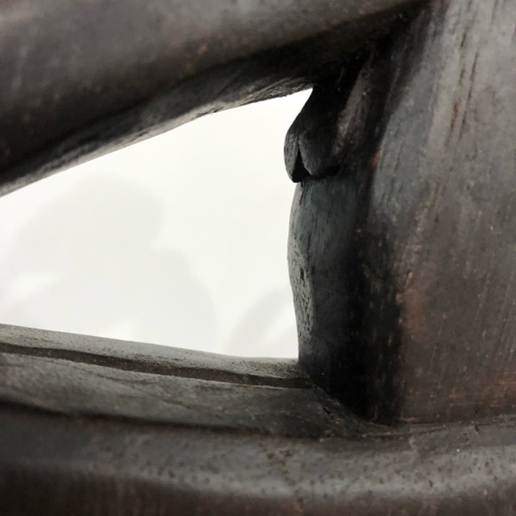 Vintage Hand Carved African Wooden Man - Picture 7 of 9